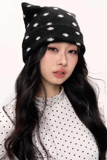 Rabbit Fur Cat Ear Hat