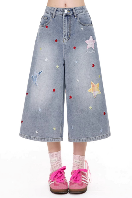 Star Cropped Pants