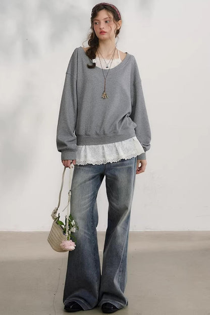 Little Cat Paw Denim Pants