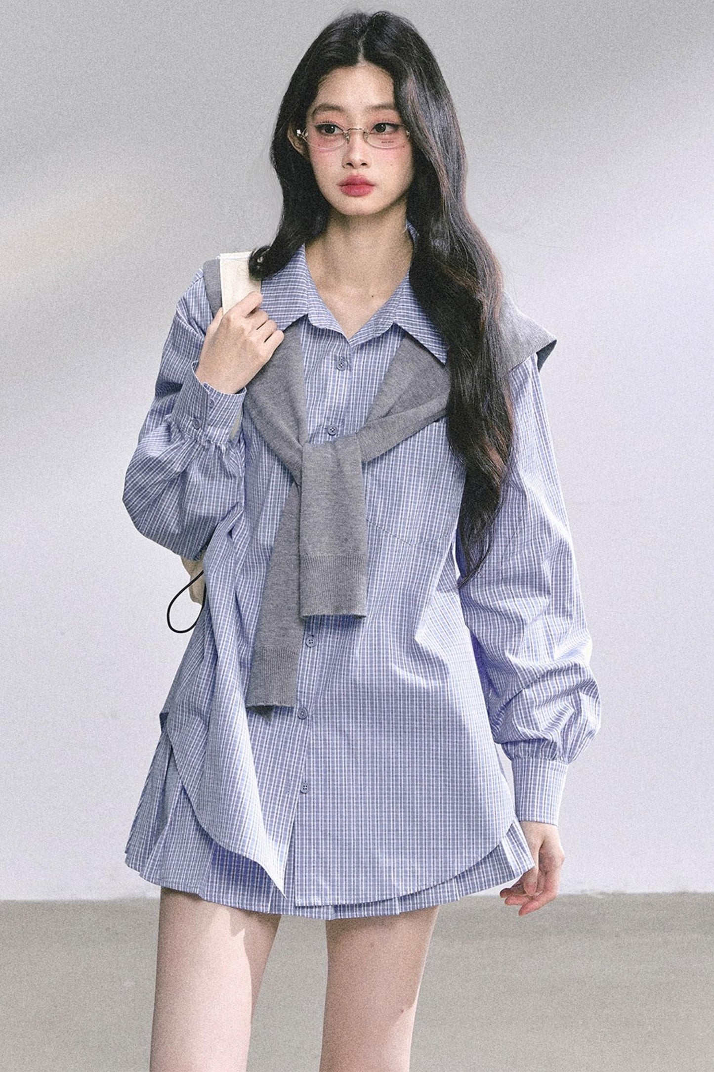 Autumn Plaid Suit Set-Up