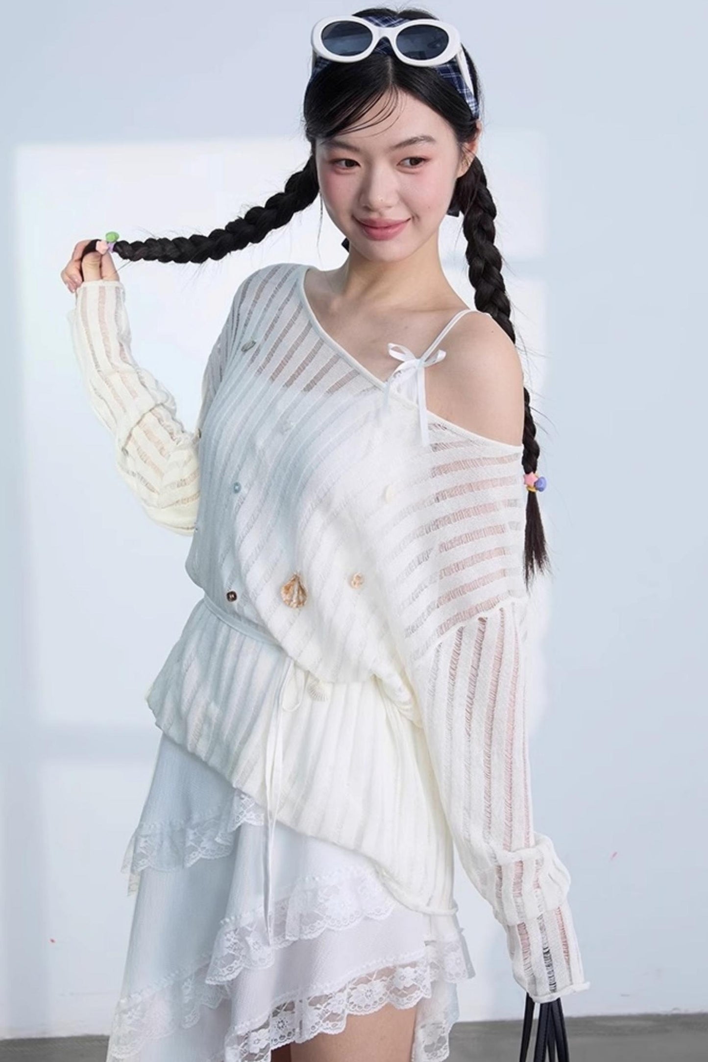 Chic Sunscreen Blouse