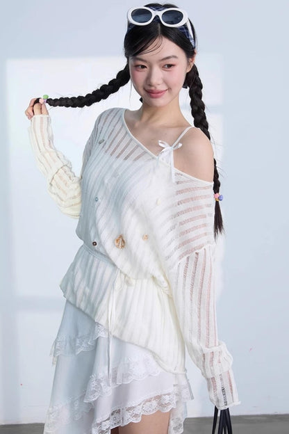 Chic Sunscreen Blouse