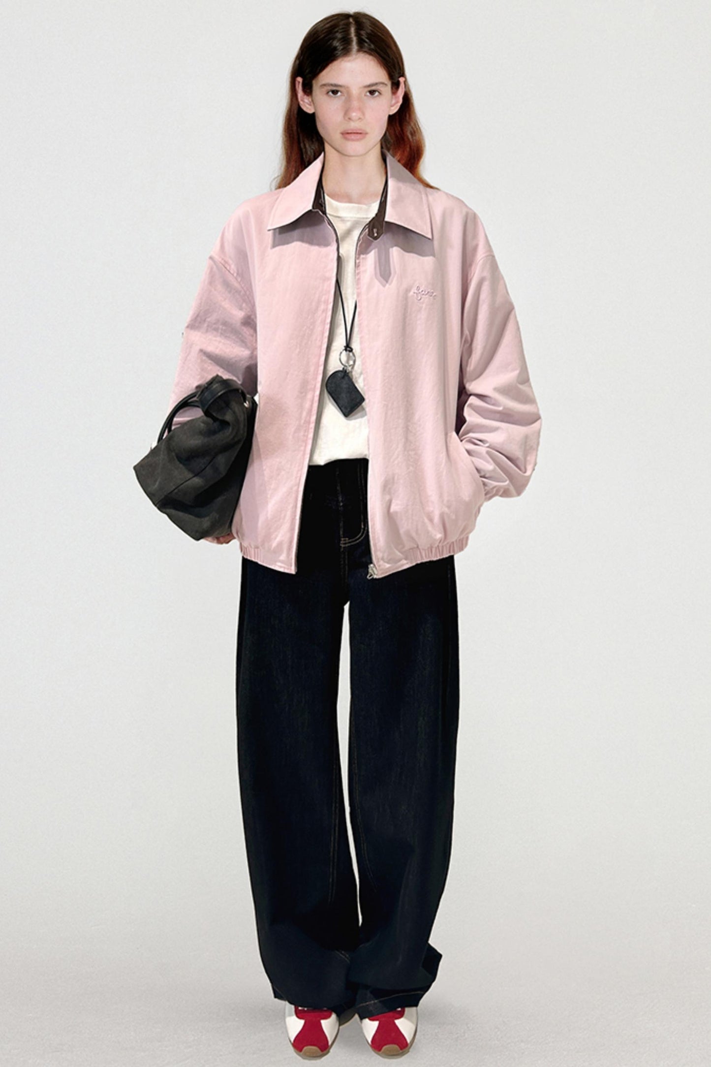 Reversible Logo Embroidered Coat