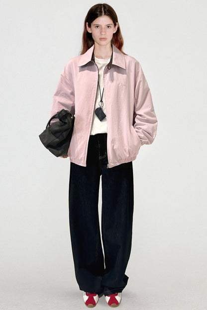 Reversible Logo Embroidered Coat