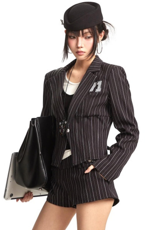 Striped Vintage Blazer Set-Up