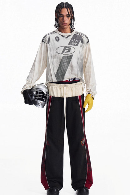 Sporty Loose Crew Neck Top