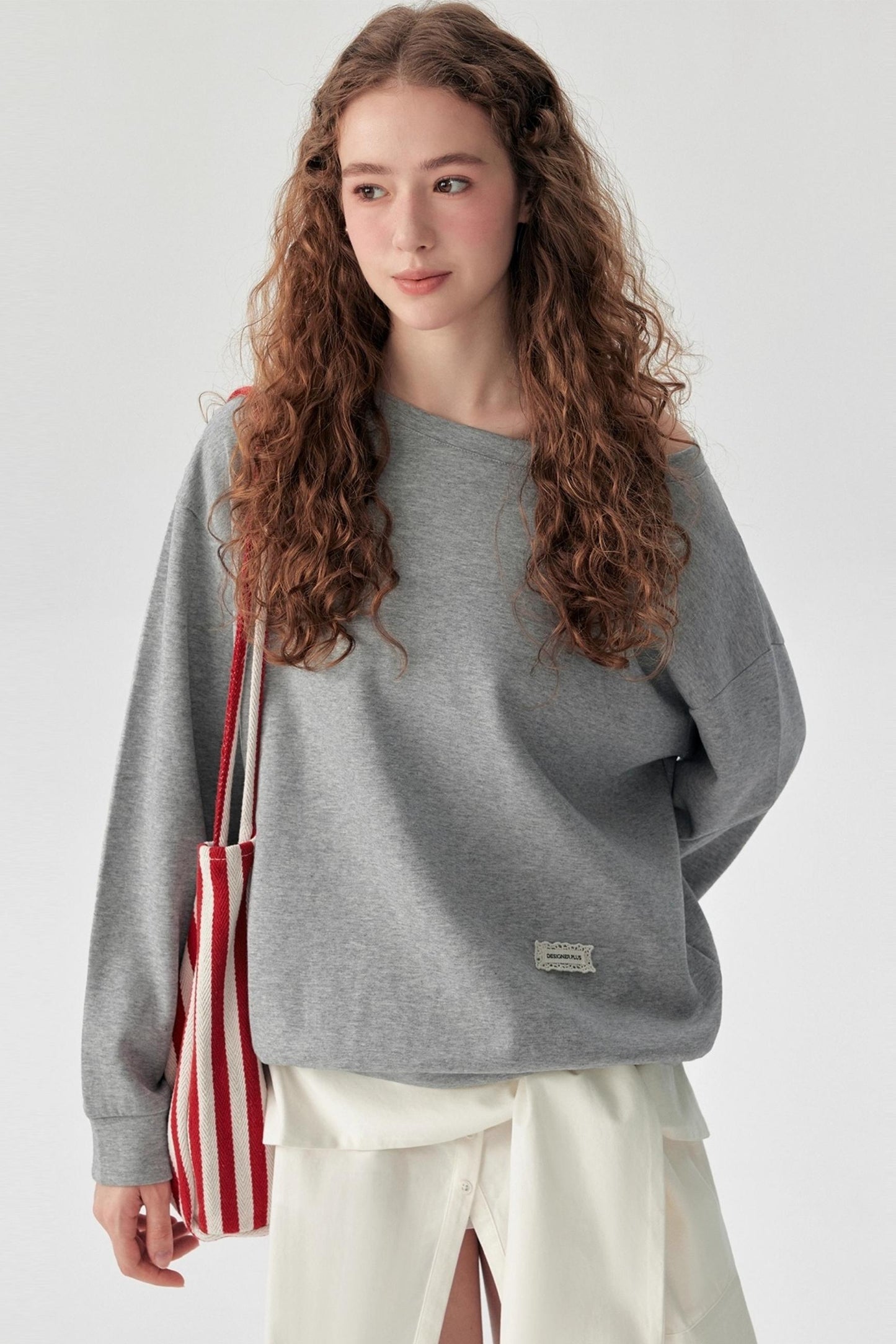 Fashion Cross-Shoulder Sweatshirt