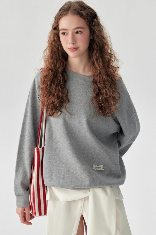Fashion Cross-Shoulder Sweatshirt