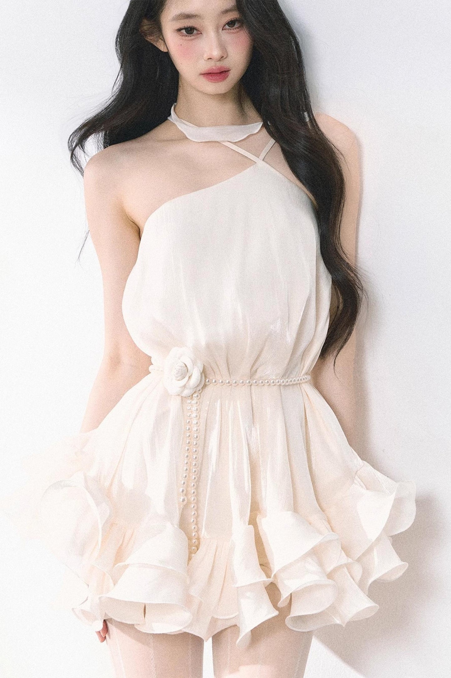 Summer Apricot Elegance Dress
