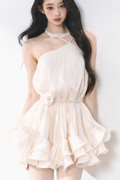 Summer Apricot Elegance Dress