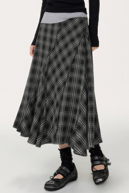 Slimming Fashion Plaid Skirt