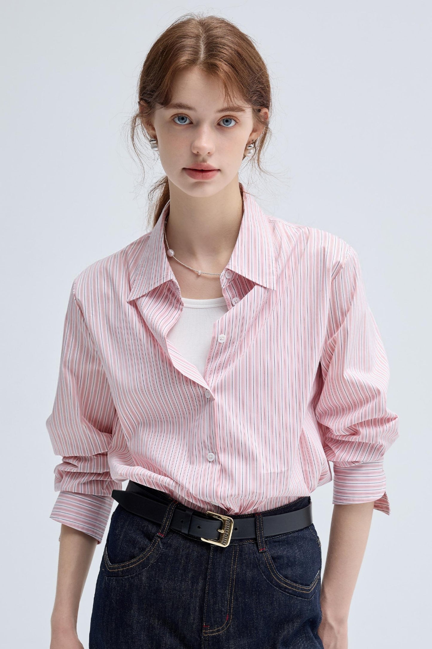 Striped French Casual Shirt