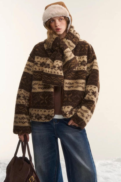 Reversible Fair Isle Fleece Jacket Set