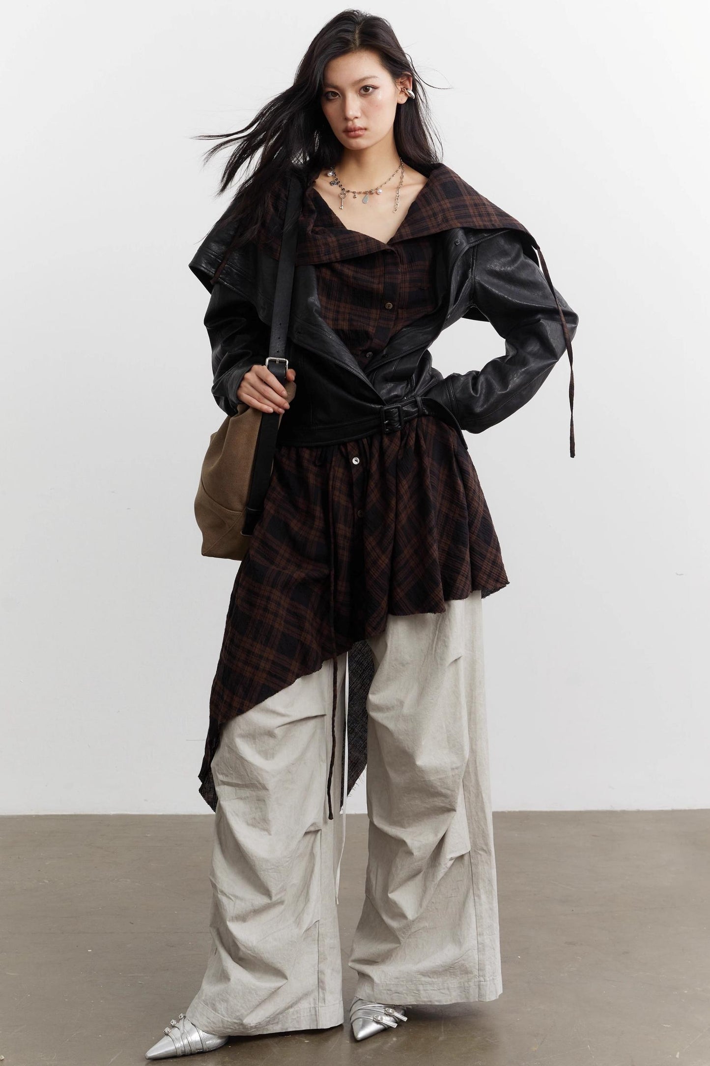 Urban Nomad Plaid PU Jacket