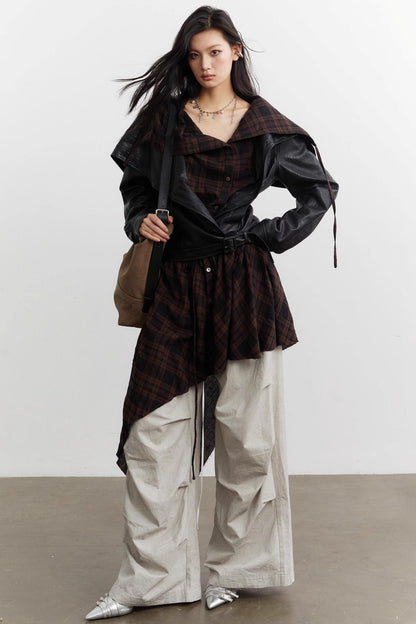 Urban Nomad Plaid PU Jacket