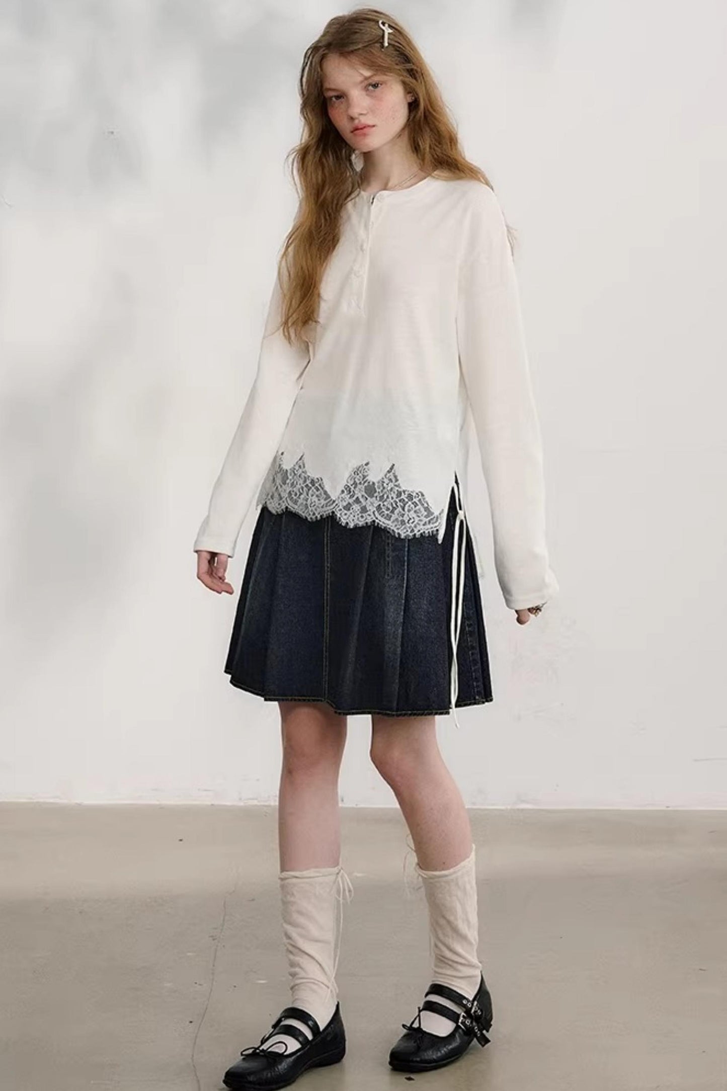 First Love Denim Skirt Set