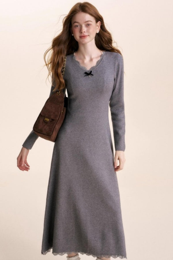 Romantic Lace Knit Dress