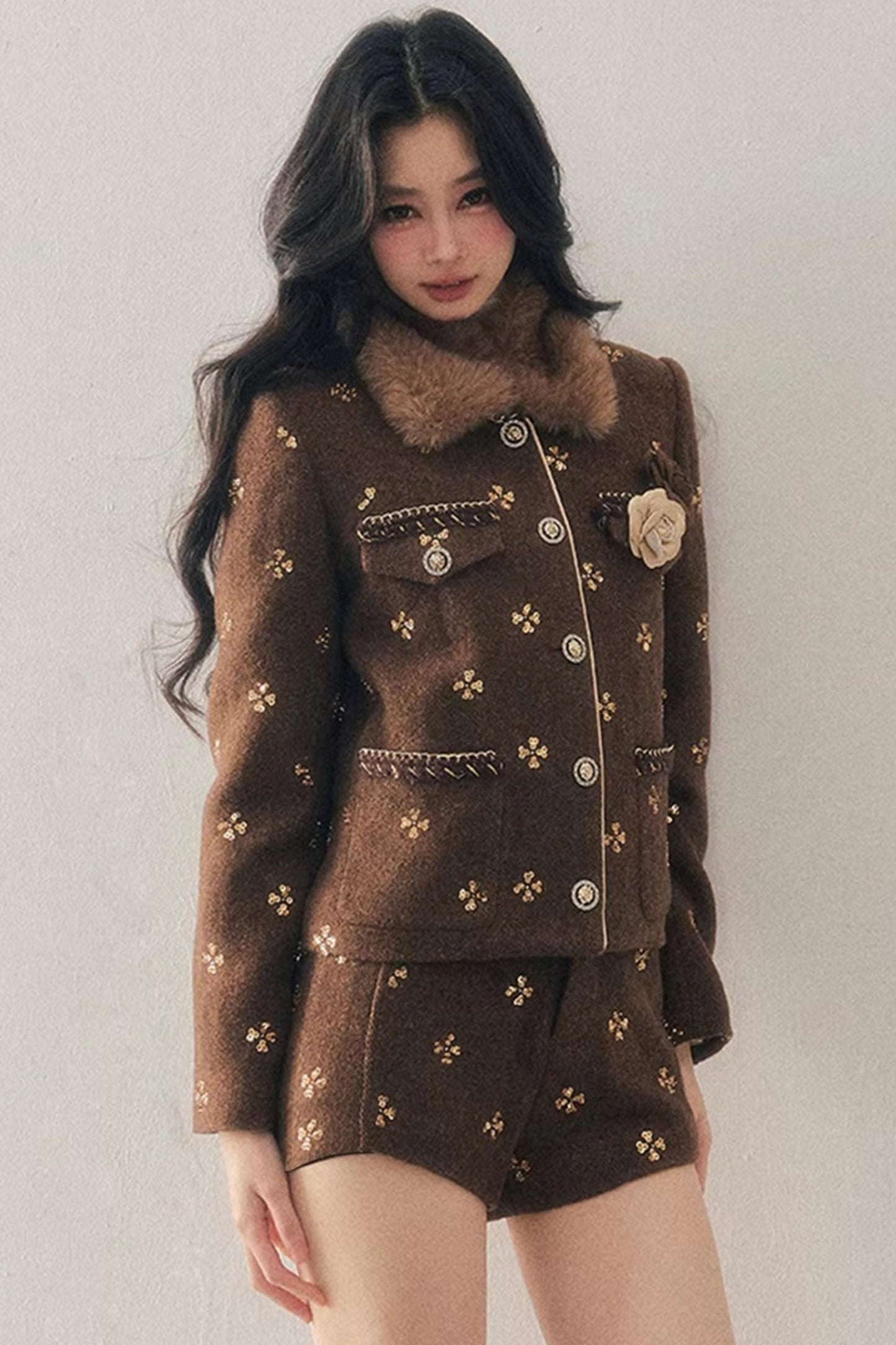 Little Fragrance Wool Jacket Set-Up