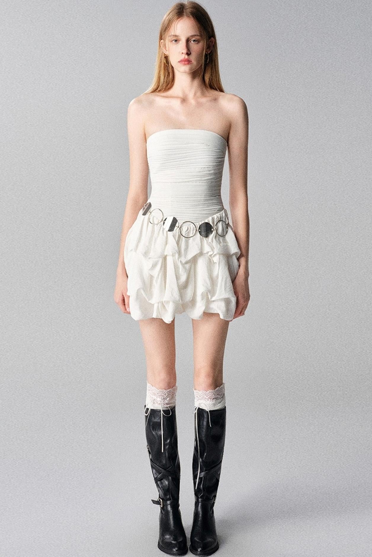 Seas Birch Breeze Pleated Dress