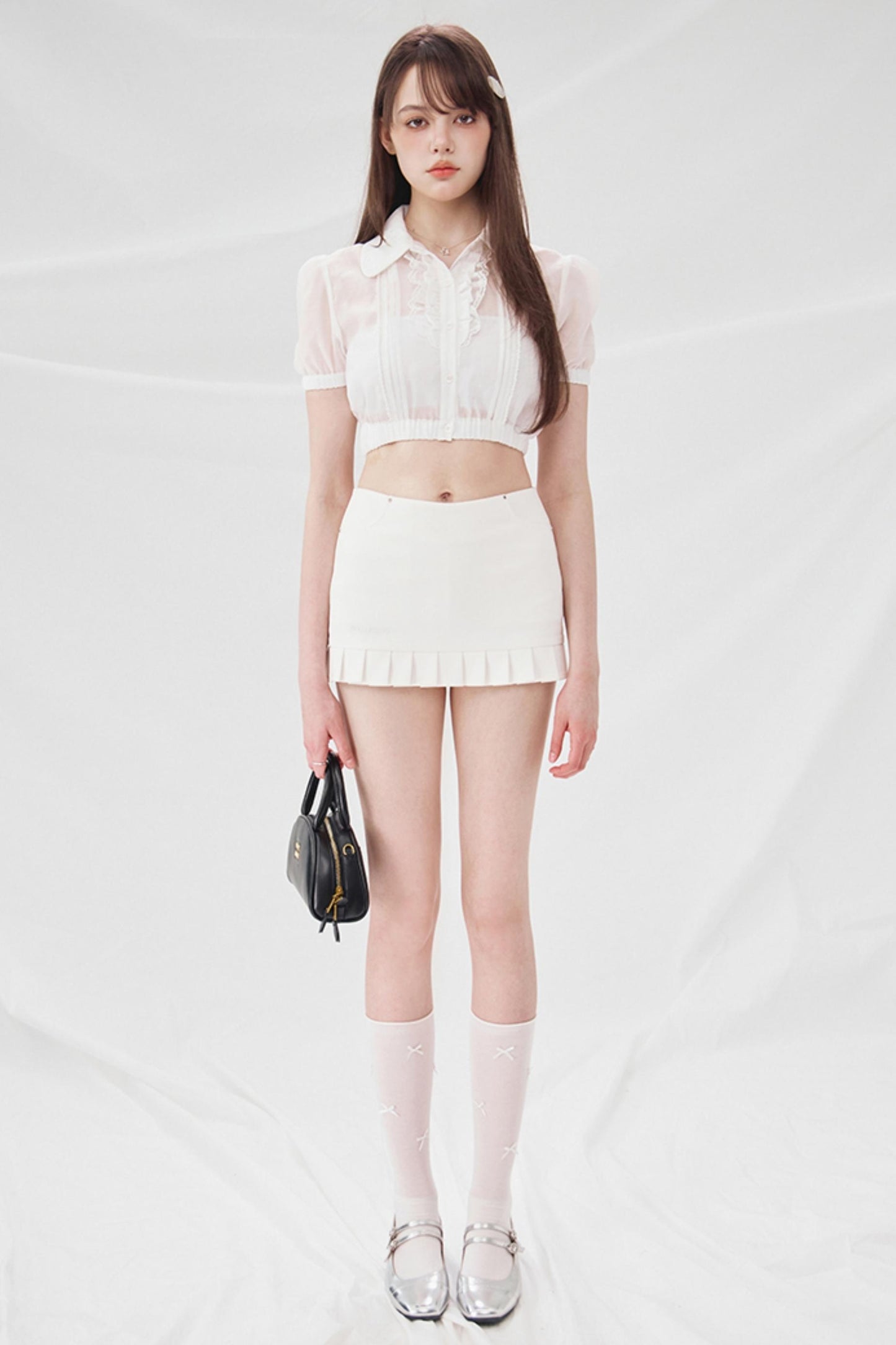 Chic Chiffon Gold Top