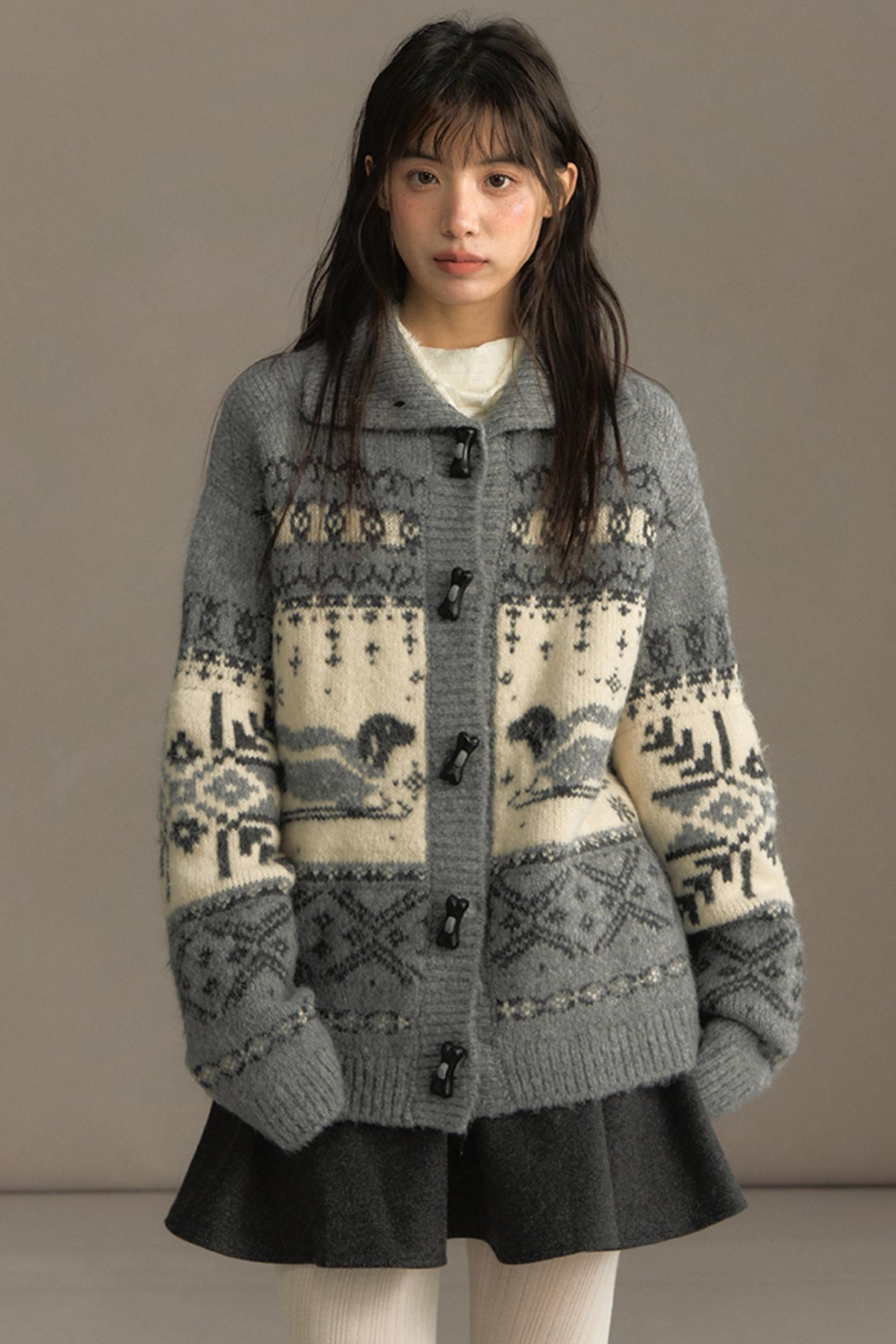 Vintage Lapel Cardigan