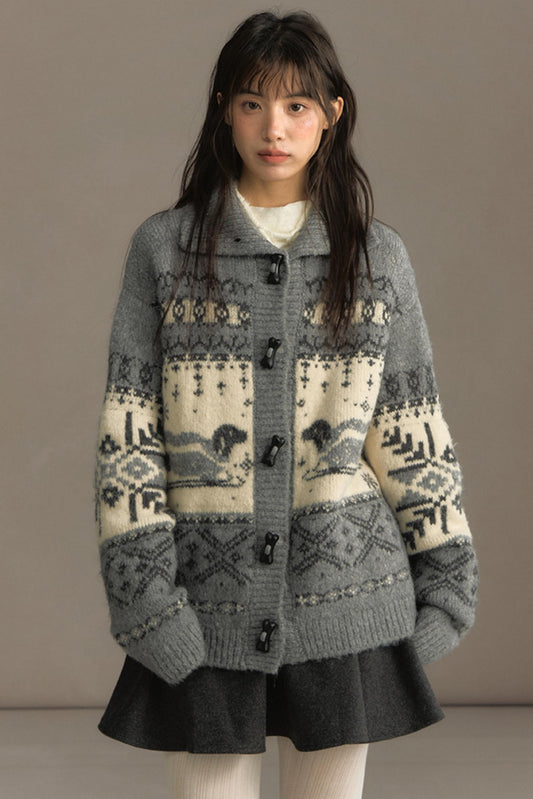 Vintage Lapel Cardigan