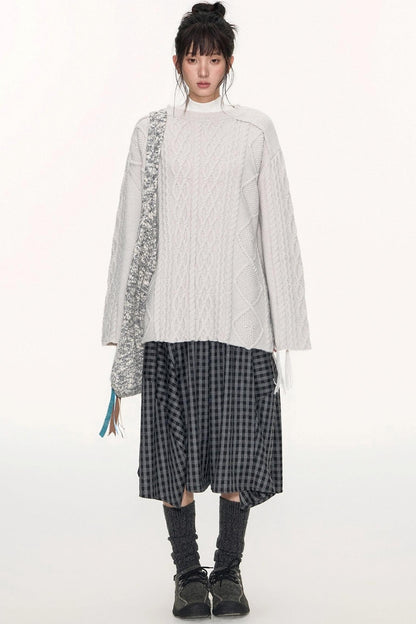 Original Cocoon Plaid Culottes Pants