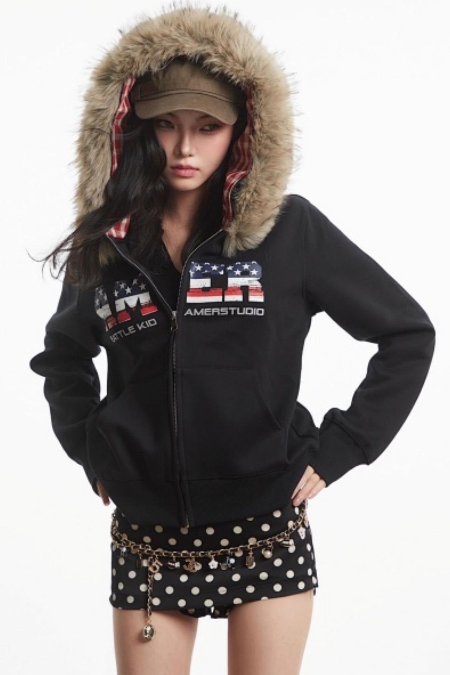 American Retro Hooded Jacket
