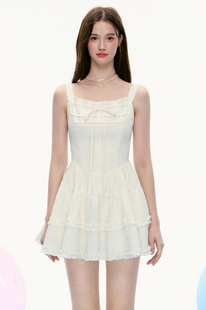 French Vintage Slim Slip Dress