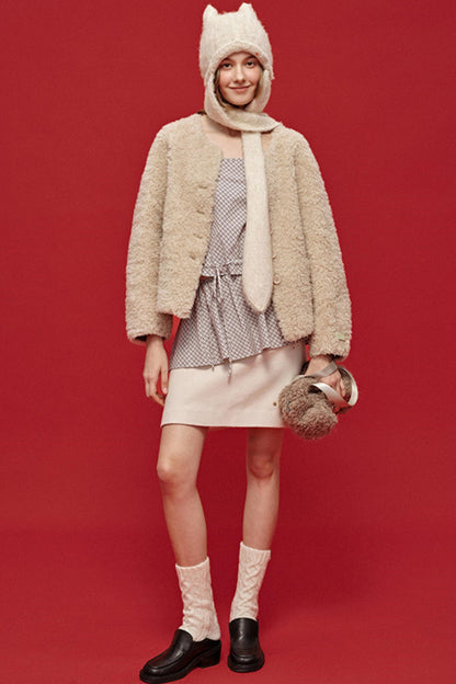 Vintage Cotton Bias-Cut Skirt Set