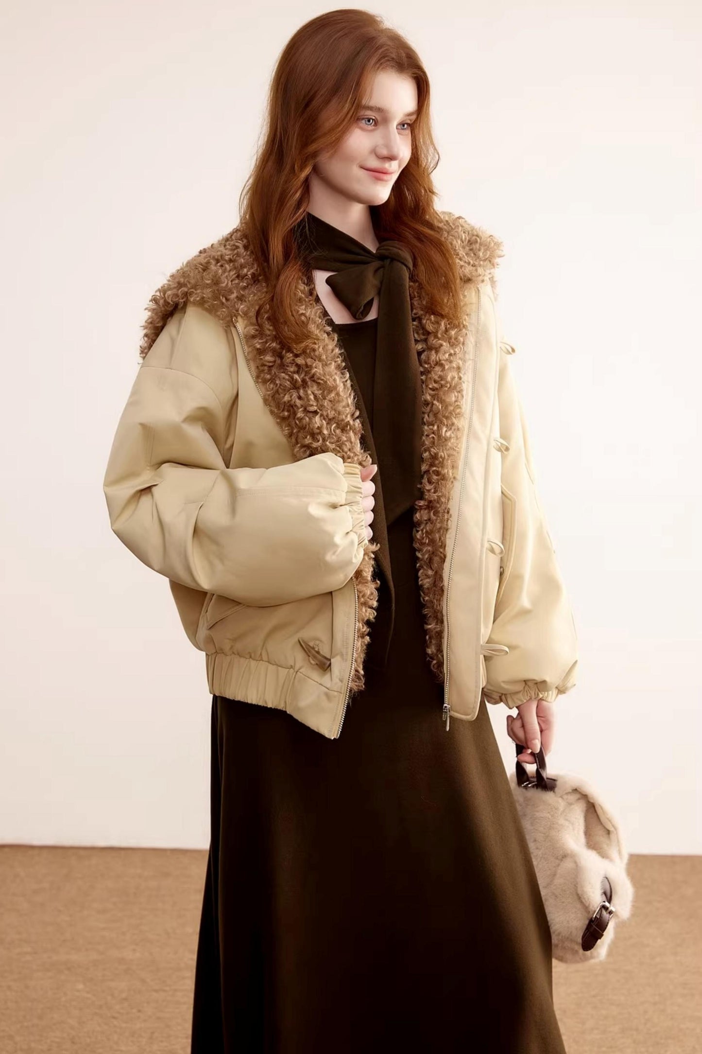 German Velvet Ruffle Dress