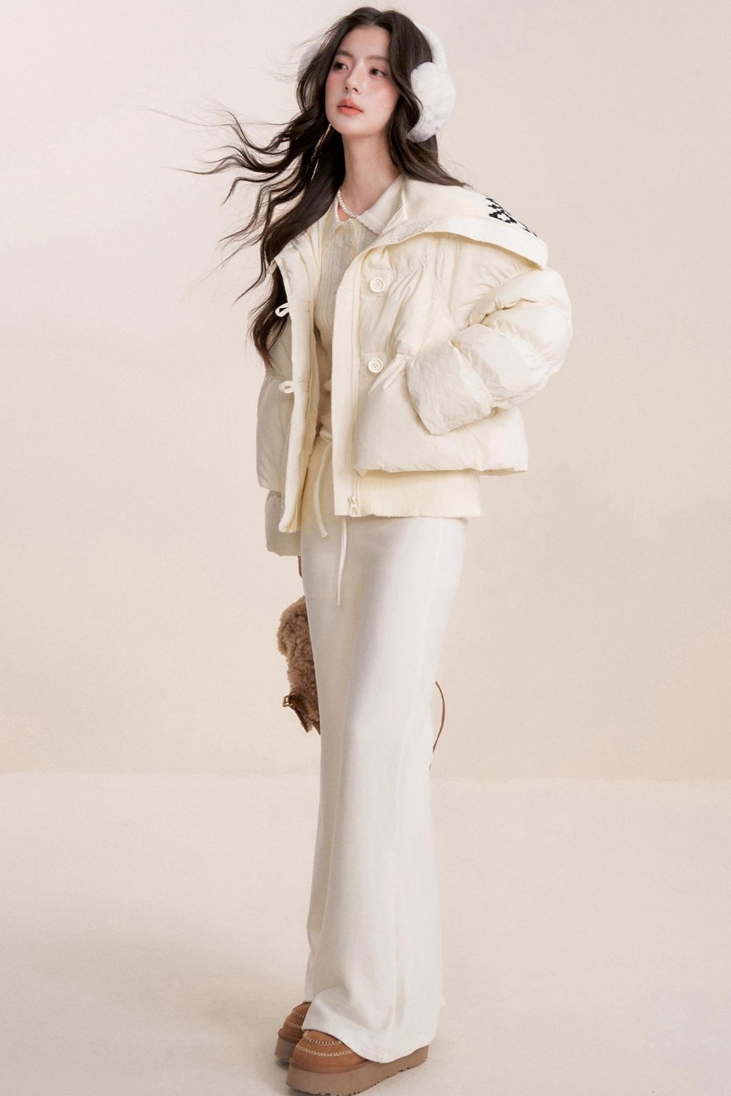 Romantic French Knit Long Sleeve Top