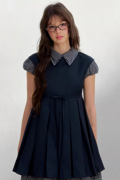 Woolen College Shirt Dress