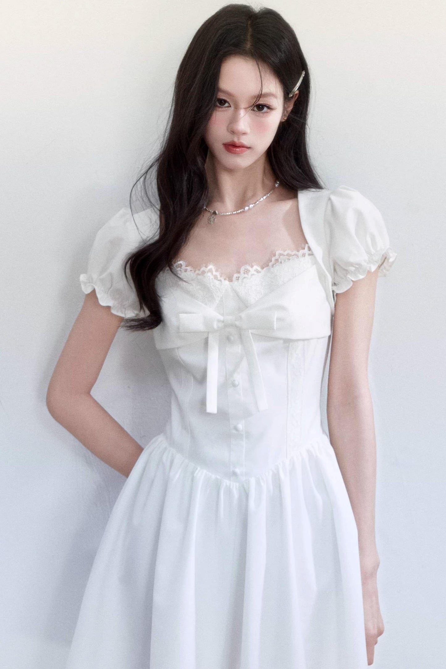 Sweet Bow Slim Dress