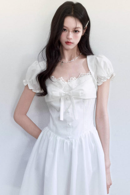 Sweet Bow Slim Dress
