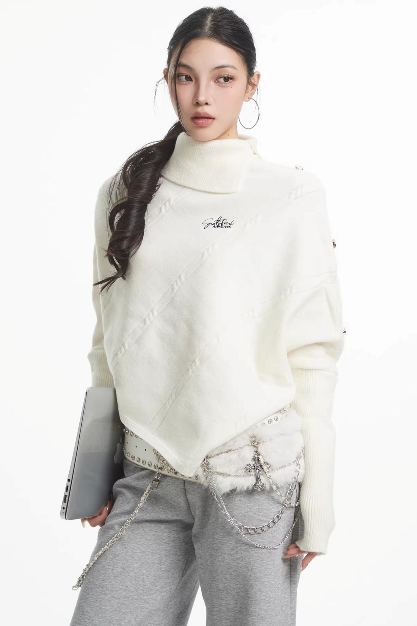 Off-White Cape Turtleneck Sweater