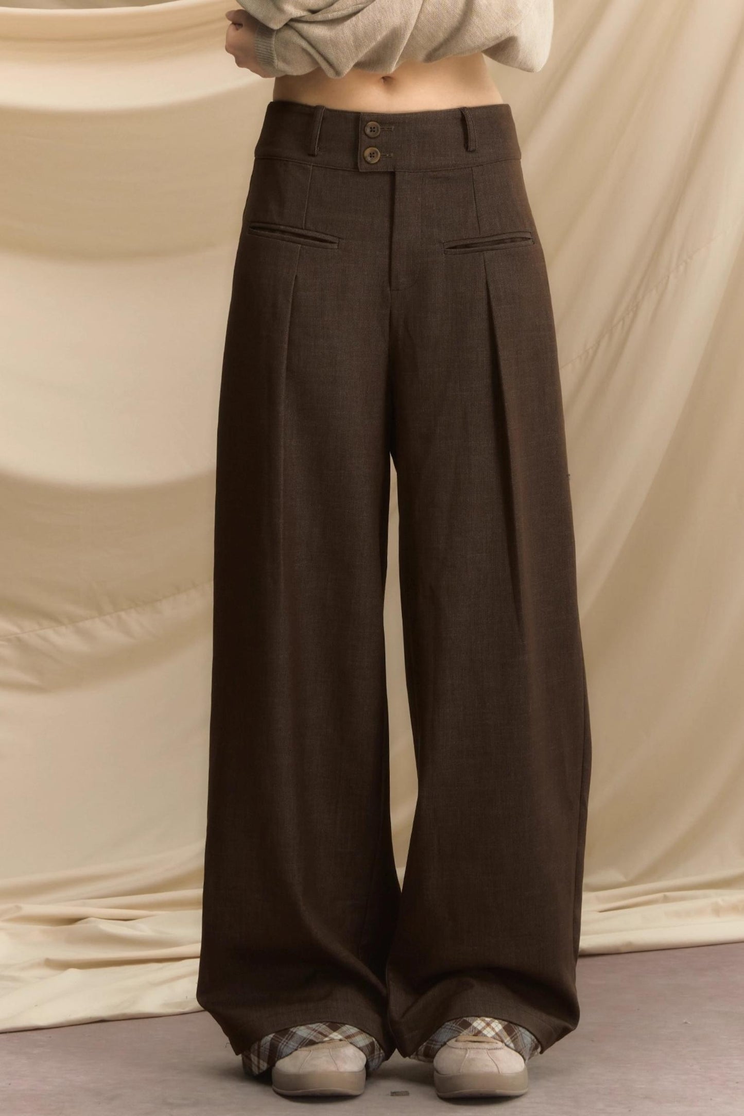 Autumn Souvenir Wide-Leg Pants