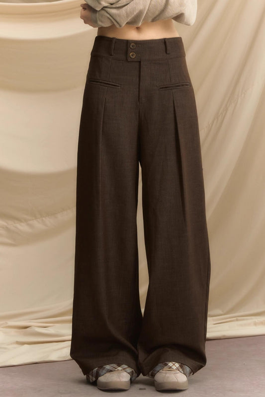 Autumn Souvenir Wide-Leg Pants