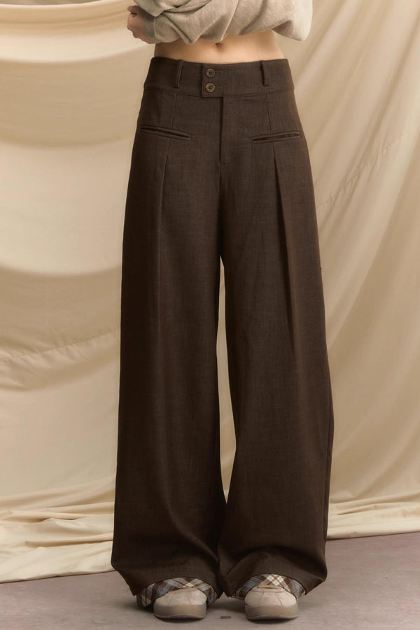 Autumn Souvenir Wide-Leg Pants