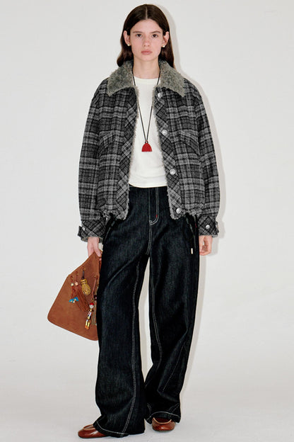 Winter Woolen Drawstring Jacket