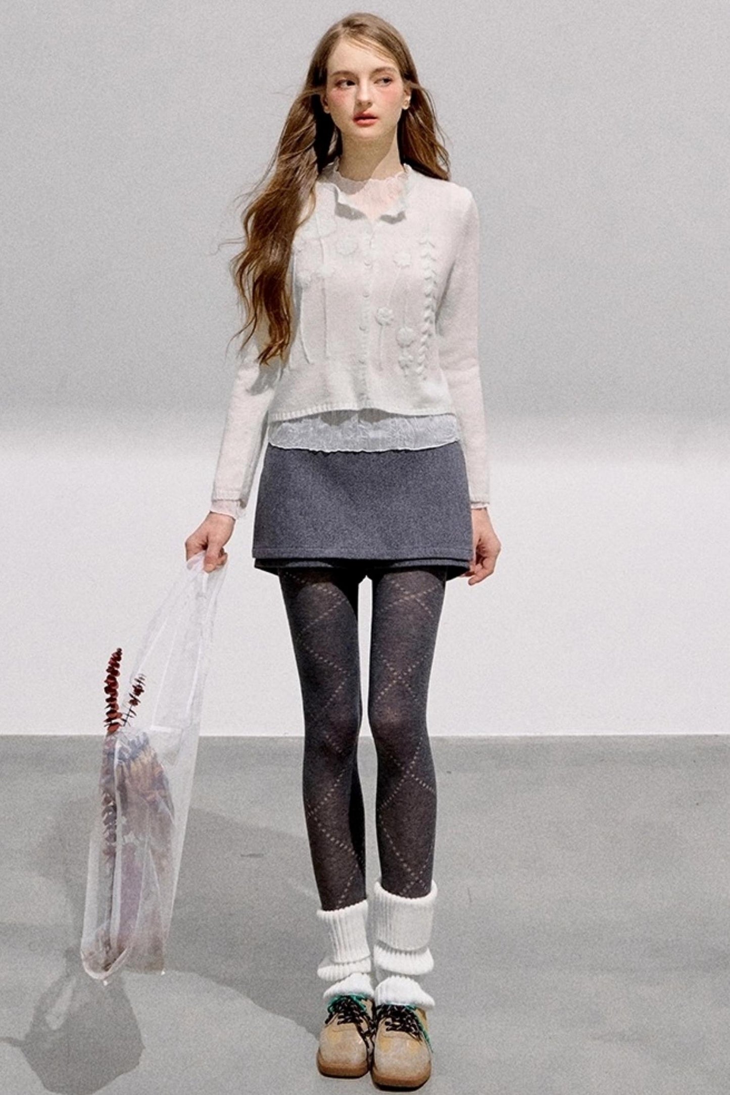 French Knitted Sweater Cardigan