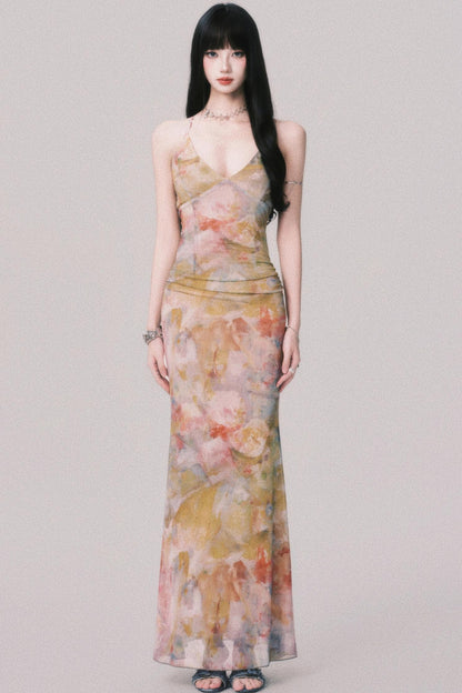 Summer V-Neck Long Dress