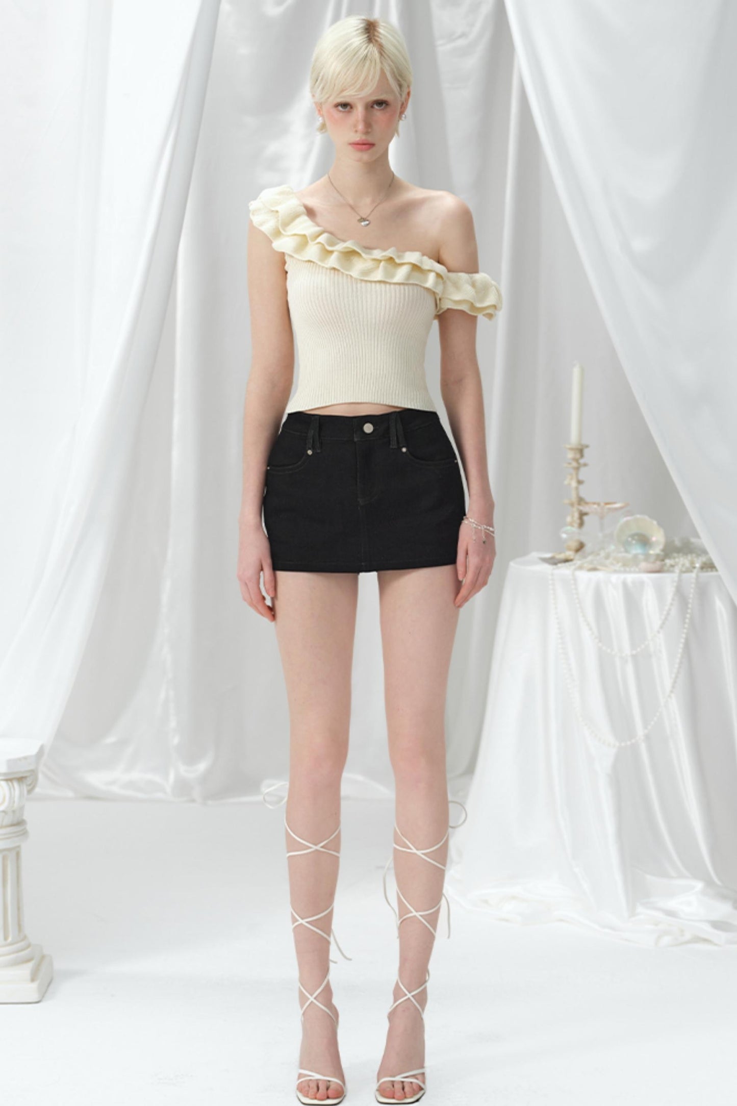 Summer A-line Denim Skirt