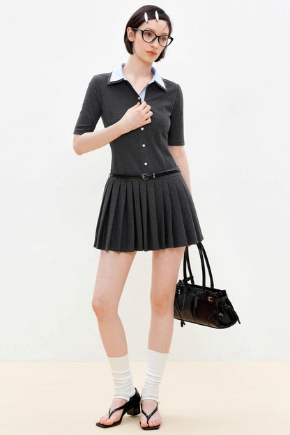 Summer Colorblock Polo Dress