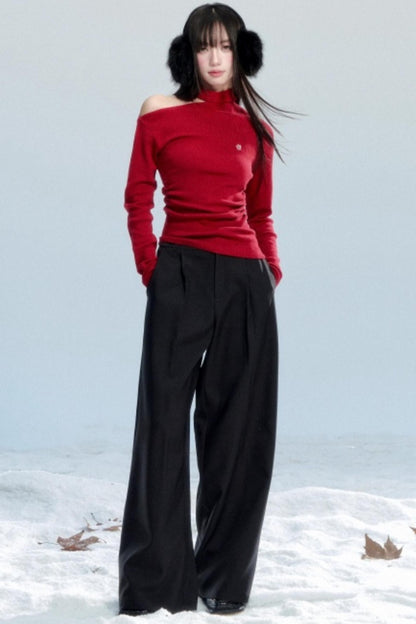 Korean Design Wide-Leg Pants