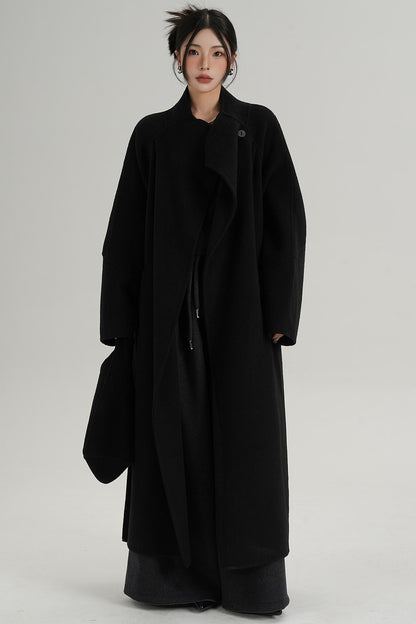Woolen Elegance Long Jacket