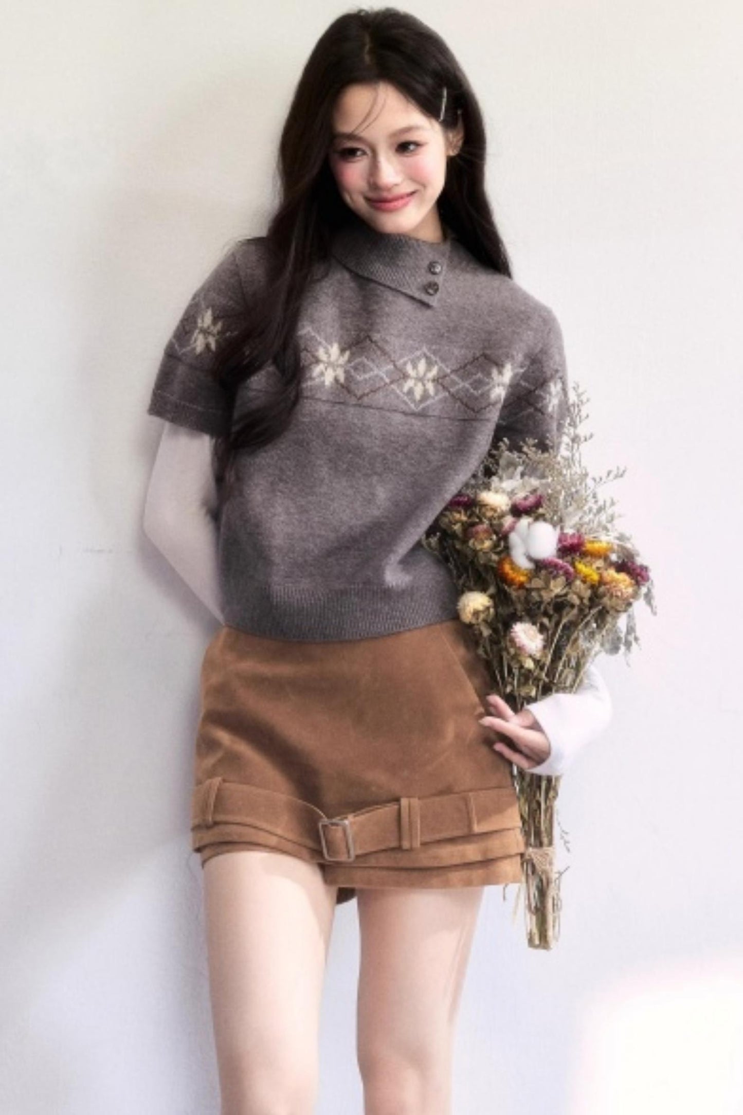 Vintage Suede Winter Skirt