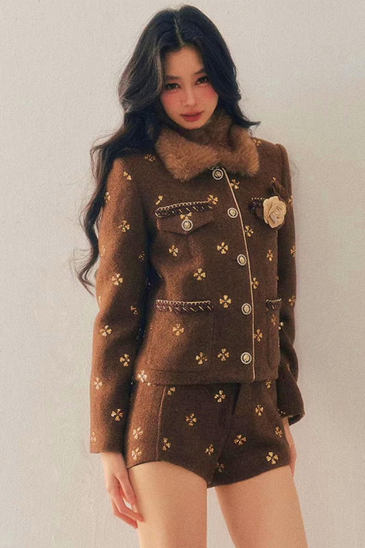 Little Fragrance Wool Jacket Set-Up