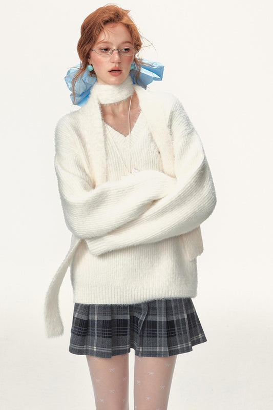 Streamer Soft Waxy Knitwear Top