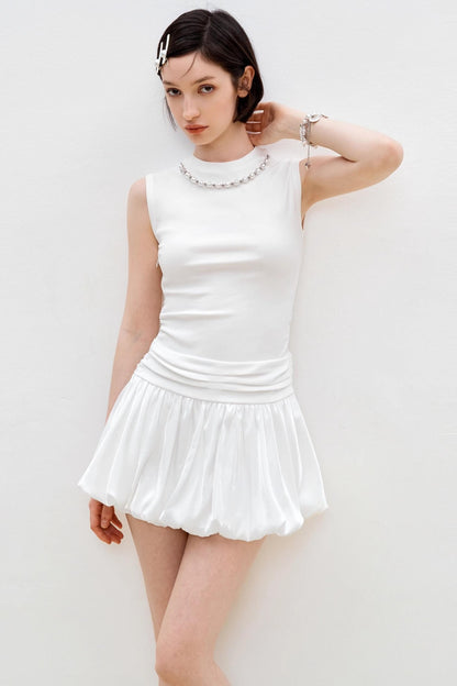 Summer Pearl White Dress
